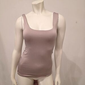Dynamite Dusty Pink Lavender Fitted Tank Top XS